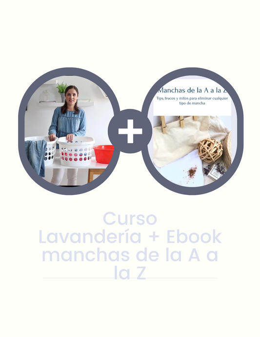 Combo Curso Lavandería + Ebook Elimina las manchas