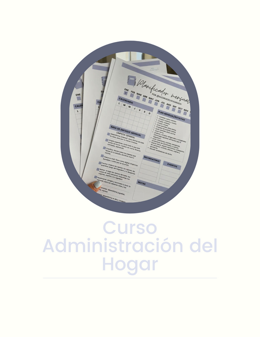 Curso Administración del hogar Grabado